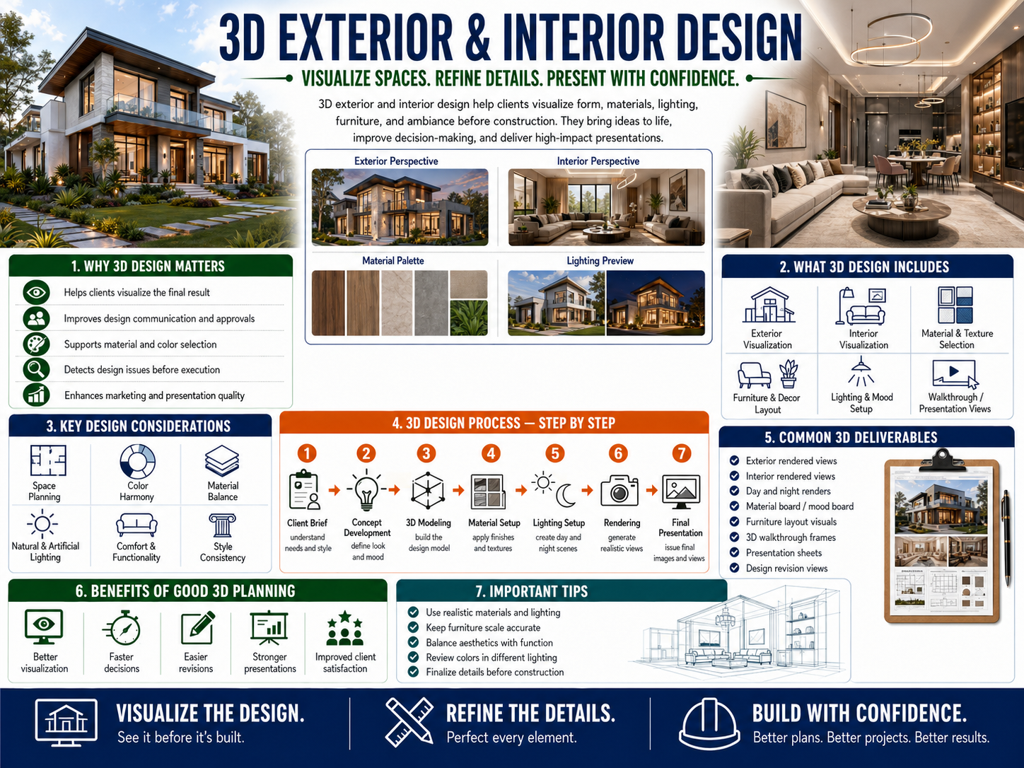 4.6 3D Exterior and Interior Design