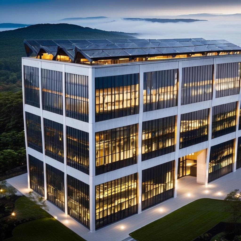 Modern Office Building 3D Modeling