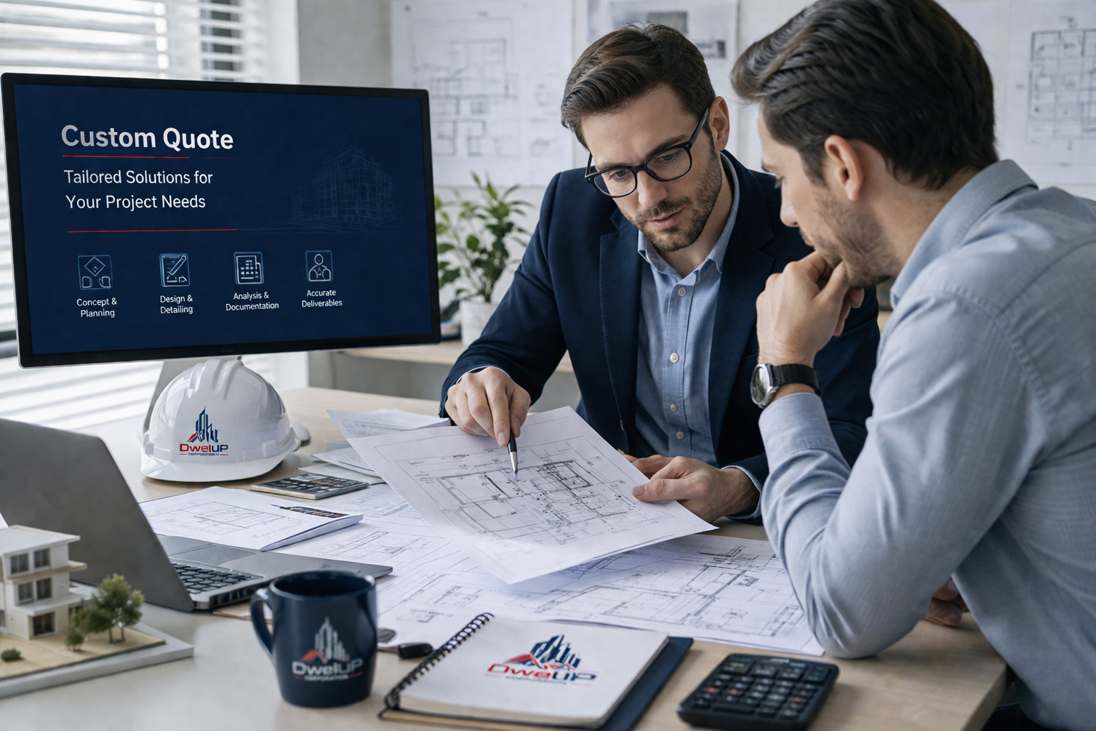 Pricing and estimation support for your architectural or engineering project.