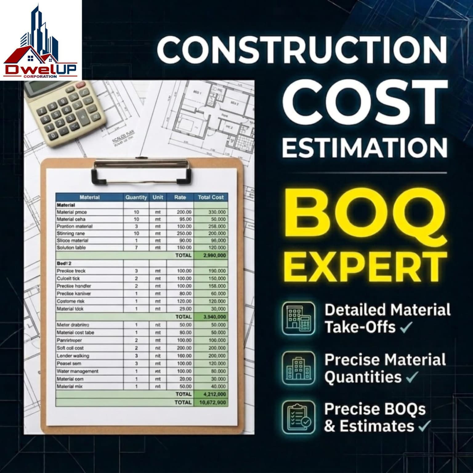 Industrial Warehouse - BOQ